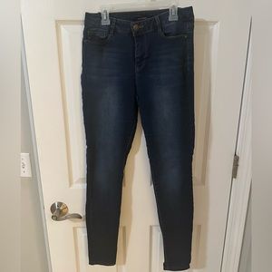 Poured in Blue Skinny Jeans- Size 7